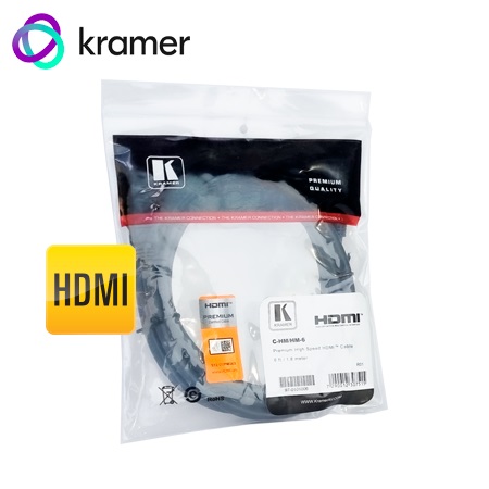 CABLE HDMI KRAMER C-HM/HM-6 DE ALTA VELOCIDAD (MALE-MALE) 6FT - 1.8M (97-0101006)